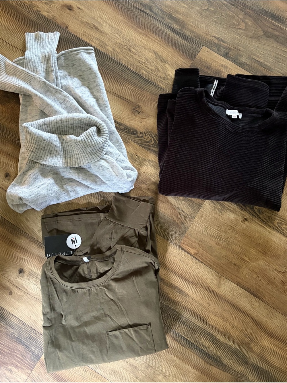 Women’s Long Sleeve Tee - Olive Green by Unknown Brand
